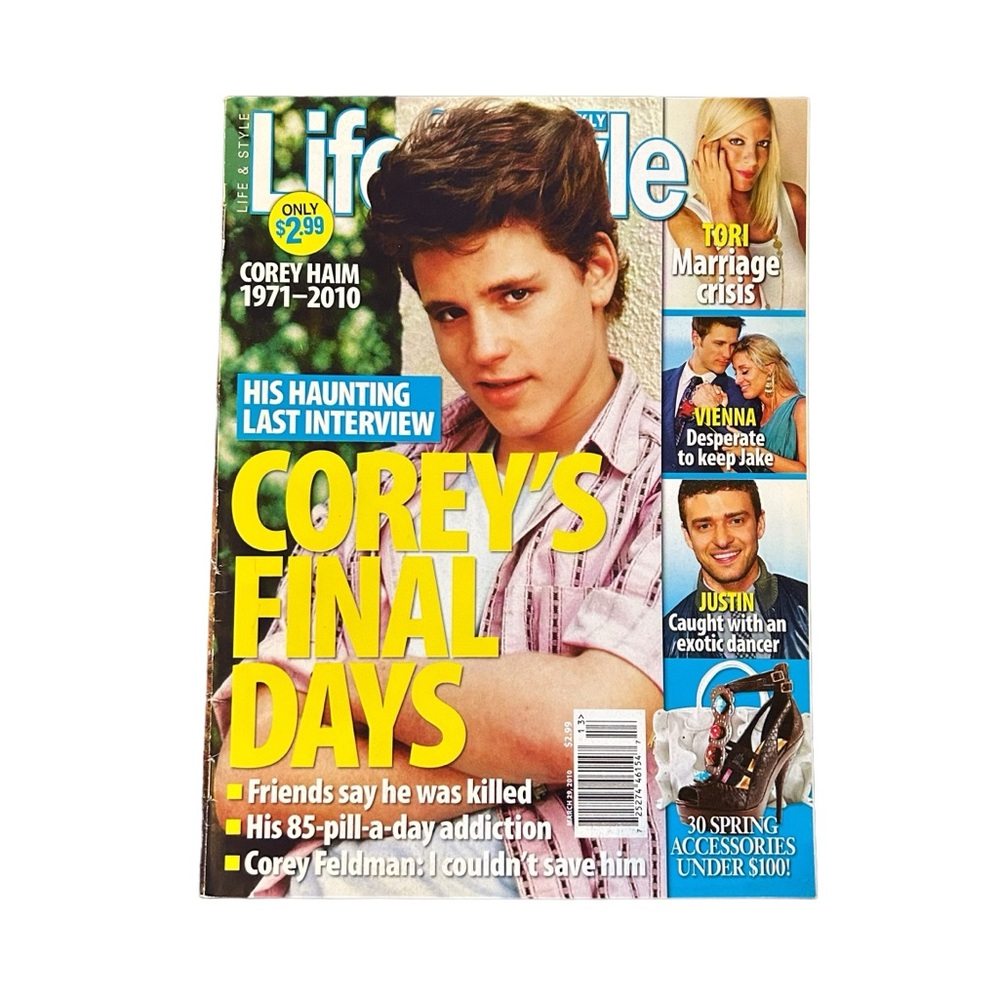 Life & Style Weekly Magazine Corey Haim Death Cover March 29, 2010 Pop Culture